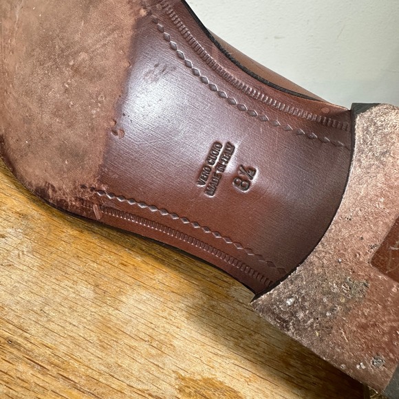 Brooks Brothers Brown Leather Tassel Loafer Shoes Made in Italy Size 8.5 main image 7